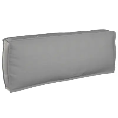 vidaXL Blazina za hrbet Siva 120x40x12 cm Oxford tkanina