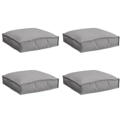 vidaXL Blazine za palete 4 kosa Sive 40x40x8 cm Oxford tkanina