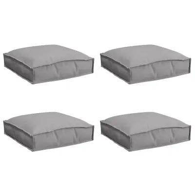vidaXL Blazine za palete 4 kosa Sive 40x40x8 cm Oxford tkanina