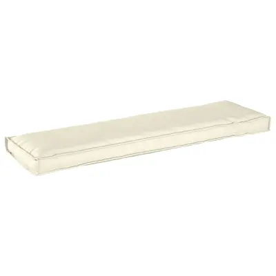 vidaXL blazina za klop kremna 140x40x8 cm oksford tkanina