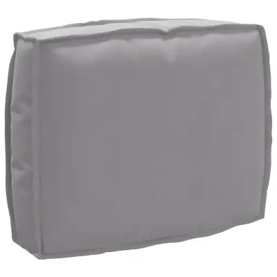 vidaXL Blazina za naslon nazaj Siva 50x40x12 cm Oxford tkanina