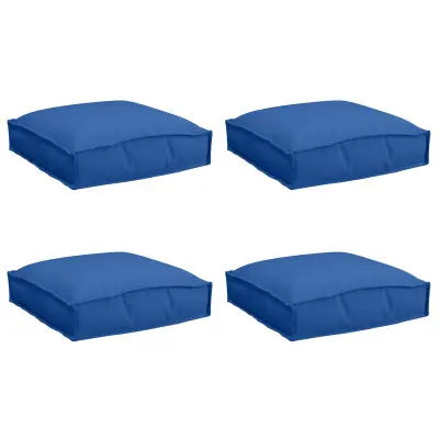 vidaXL blazine za palete za sedenje 4 kosa Kraljevsko modra 40x40x8 cm Oxford material