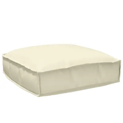 vidaXL Blazina za palete za sedež Krem 50x50x12 cm Oxford tkanina