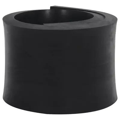 vidaXL Gumijasti rob za snežni plug črn 100x15x2 cm