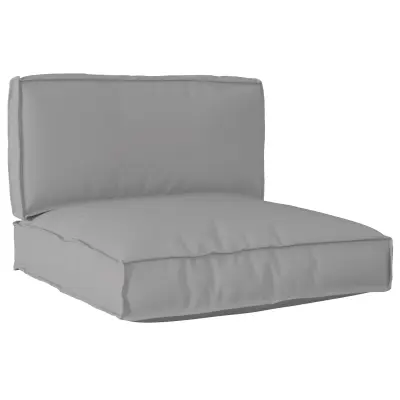 vidaXL 2-delni set blazin za palete siva Oxford tkanina