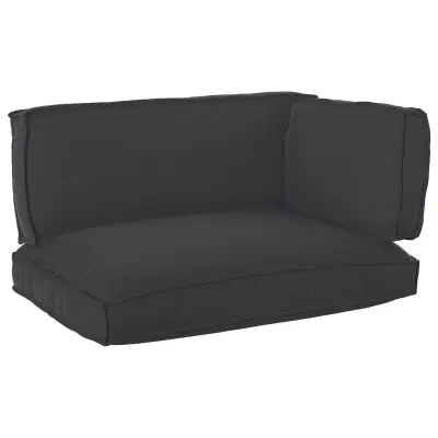 vidaXL Set blazin za palete, 3 kosi, črna Oxford tkanina