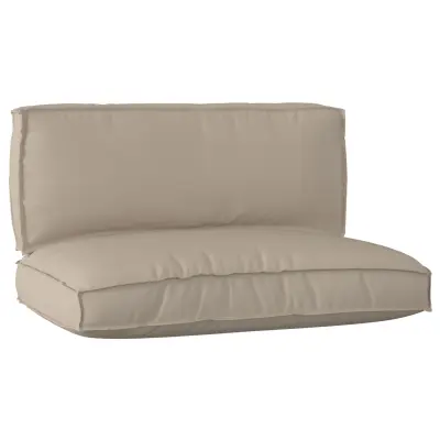 vidaXL 2 delni set blazin za palete taupe Oxford tkanina