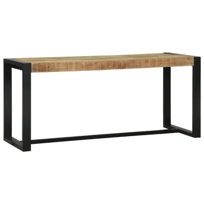 vidaXL Klop 100x35x45 cm Trden grob mangov les