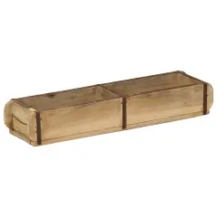 vidaXL Pladenj 60,5x15x9 cm iz recikliranega lesa