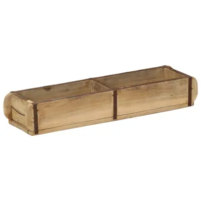vidaXL Pladenj 60,5x15x9 cm iz recikliranega lesa