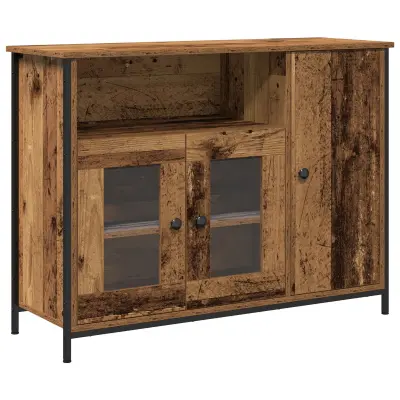 vidaXL Stranski omarica Star les 100x35x75 cm Inženirski les