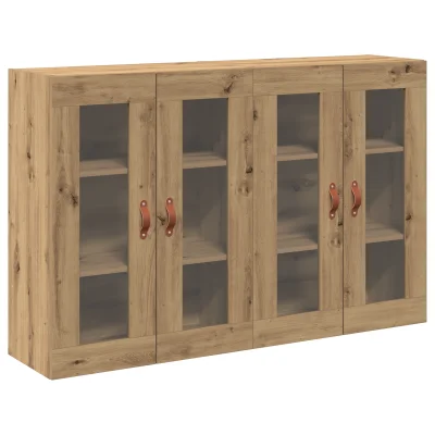 vidaXL Wall Mounted Cabinets 2 kosa Artisan Oak 69,5x34x90 cm Umetno leseno