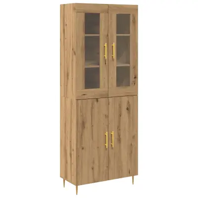 vidaXL visoka omara iz hrasta Artisan 69.5x34x180 cm