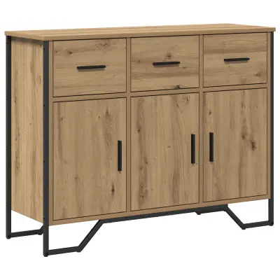 vidaXL Bife iz trdega hrasta 97x32.5x74.5 cm Inženirski les