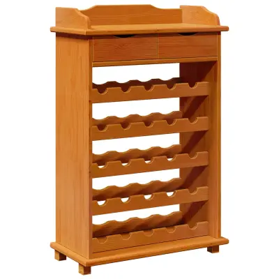 vidaXL Stojalo za vino 90x60x30 cm iz trde borovine