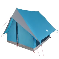 vidaXL Kamping šotor A-Frame za 3 osebe, modri, vodoodporen