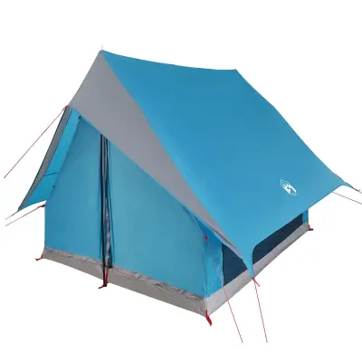 vidaXL Kamping šotor A-Frame za 3 osebe, modri, vodoodporen