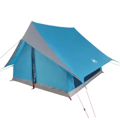 vidaXL A-Frame šotor za kampiranje, 5 oseb, modri, vodoodporen
