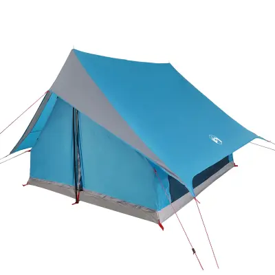 vidaXL A-Frame šotor za kampiranje, 5 oseb, modri, vodoodporen