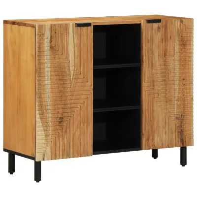 vidaXL Stranski omarica 90x33x75 cm Trden akacijev les