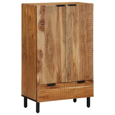 vidaXL Visoka omara 60x33x100 cm Trden akacijev les
