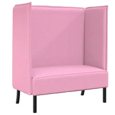 vidaXL Visoka sedežna garnitura Roza 109x56x121 cm Tkanina