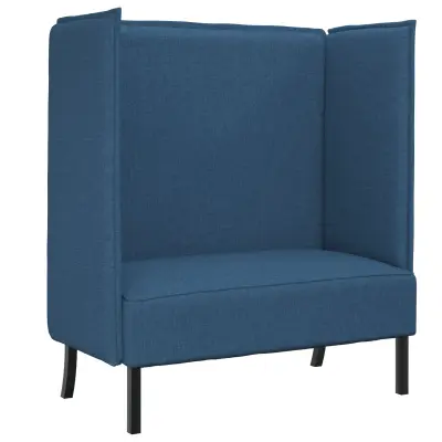 vidaXL visoka sedežna garnitura modra 109x56x121 cm