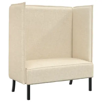 vidaXL Highback Sofa Kremna 109x56x121 cm Tkanina
