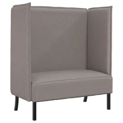 vidaXL visok naslon kavč Taupe 109x56x121 cm tkanina