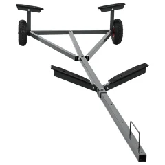vidaXL prikolica za čolne 212-302 cm Prilagodljiva dolžina 160 kg Jeklo