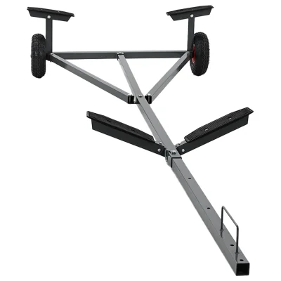 vidaXL prikolica za čolne 212-302 cm Prilagodljiva dolžina 160 kg Jeklo