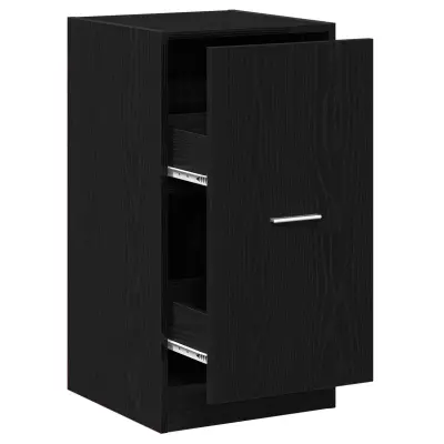 vidaXL Lekarniški kabinet Črni hrast 40x41x77,5 cm Inženirski les