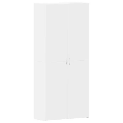 vidaXL Omarica za čevlje Bela 80x35.5x180 cm Inženirski les