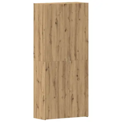 vidaXL Omara za čevlje iz umetnega lesa hrastovega videza 80x35,5x180 cm