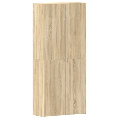 vidaXL Omara za čevlje Sonoma hrast 80x35,5x180 cm Inženirski les