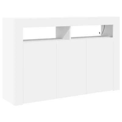 vidaXL Bela omarica Bela Umetna lesa 116 x 30 x 75 cm Moderna