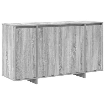 vidaXL Siva omarica Siva sonoma Inženirski les 135 x 41 x 75 cm