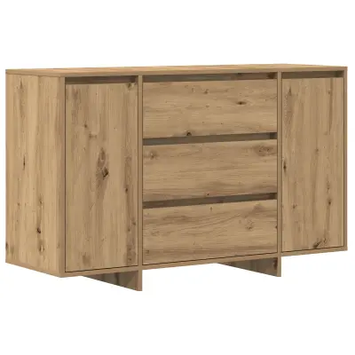 vidaXL Stranica Artisan Hrast 120x41x75 cm Inženirski les