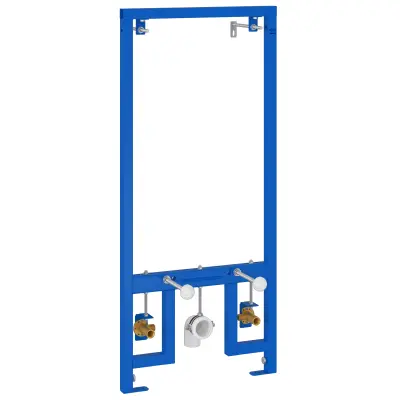 vidaXL Skrita montirna ogrodja za bidet 50x112-136 cm Jeklo