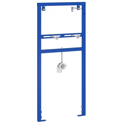 vidaXL Skrita montažna okvir za umivalnik 50x112-136 cm Jeklo