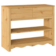 vidaXL Konzolna miza "DRAMMEN" 89,5x37x73 cm Trden bor