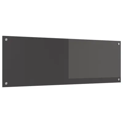 vidaXL Kuhinjska plošča Temno siva 120x40x0,6 cm Kaljeno steklo