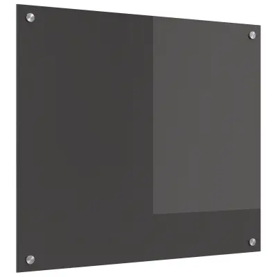 vidaXL Kuhinjska plošča Temno siva 70x60x0,6 cm Kaljeno steklo