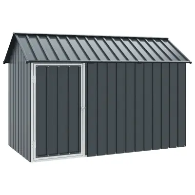 vidaXL Ptica Aviar Antracit 112x215x141 cm Jeklo