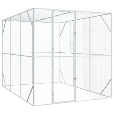 vidaXL Ptica Aviar Antracit 302x206x214 cm Jeklo