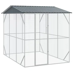 vidaXL Kletka za ptice Anthracite 310x227x247 cm Jeklo