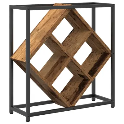 vidaXL Stojalo za vino Stare deske 51x18x52,5 cm Izdelan les