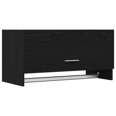 vidaXL Omara Črna Oreh 70x32,5x35 cm