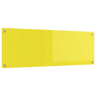 vidaXL Kuhinjska obloga Rumena 120x40x0,6 cm Kaljeno steklo