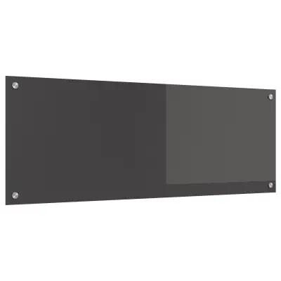 vidaXL Kuhinjska obloga temno siva 110x40x0,6 cm kaljeno steklo